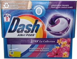 Dash - Lenor Collectie - Wasmiddel Capsules - All-in-1 Pods - Witte en Gekleurde Was - Gemberlelie & Guava - 17 Wasbeurten - 1 stuk — thumbnail 2