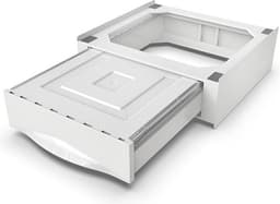 Meliconi Basetorre Extra - D55 x H20 cm - Uitneembare Lade - Stapelset - Antislip - Compatibel met alle wasmachines met een diepte van min. 45 cm - Wasmachineonderdeel & -accessoire - Wit — thumbnail 3