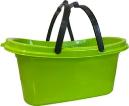 HL – Kunststof Wasmand met Hengsel – Groen – 55x38x25 cm – Draagbare Wasmand — thumbnail 3