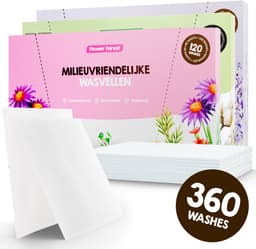 Proefpakket Wasstrips ECO 360 Wasbeurten in 3 Geuren Milieuvriendelijke Wasmiddeldoekjes Wasvellen Wasmiddel Voordeelverpakking incl. wasverzachter wasdoekje — thumbnail 1