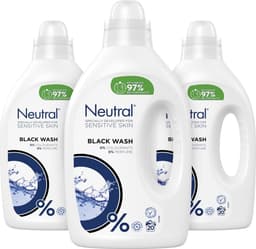 Neutral Parfumvrij Zwart Vloeibaar Wasmiddel - 3 x 20 wasbeurten - Voordeelverpakking — thumbnail 1