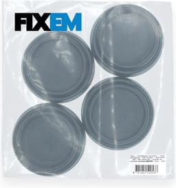 Fixem® - Trillingdemper wasmachine - Droger trillingdemper - Anti schudden - Wasmachine voet - Anti Trilling mat - Geschikt voor universeel gebruik - 4STUKS - Zwart - Zacht rubber geen PVC — thumbnail 4