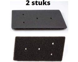filter schuim - 2 STUKS - schuimfilter droger foam filter wasdroger warmtewisselaar - Alternatief geschikt voor Whirlpool Bauknecht Ignis ( met 4 gaatjes) - 481010345281 — afbeelding 1