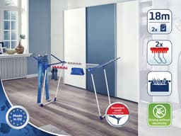 Leifheit droogrek Pegasus 180 Solid Plus - 18 m drooglengte — thumbnail 5