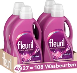Fleuril Renew Bloesem - Vloeibaar Wasmiddel - Voordeelverpakking - 4x27 Wasbeurten — thumbnail 1