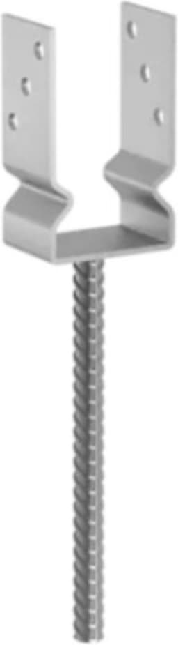 Instortanker voor 10 x 10 cm palen met Ril | Per Stuk — thumbnail 3