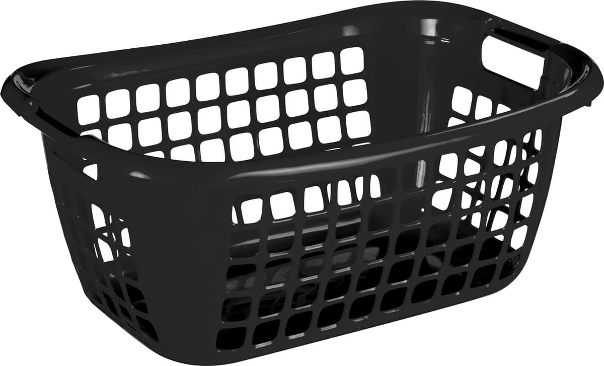 Sunware Basic wasmand 35L - 55x38x22.5 cm - Zwart — afbeelding 1
