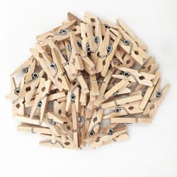 Mini Wasknijpers - Hout - 2,5 cm - 200 stuks — thumbnail 5