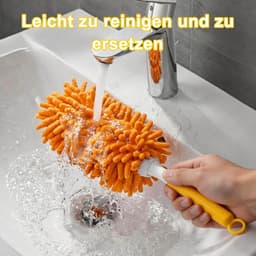 8 stuks wasbare stofvegers, stofvegers met handgreep en waszak, stofmagneet navulling voor Swiffer huishoudhulp, 360° heavy duty stofwisser voor nat- en droogreiniging — thumbnail 4