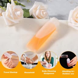 Knijpflessen, lege navulbare reisfles, lekbestendige plastic reisfles voor vloeistoffen, shampoo, lotion, knijpflessen set (30 ml en 50 ml) — thumbnail 4