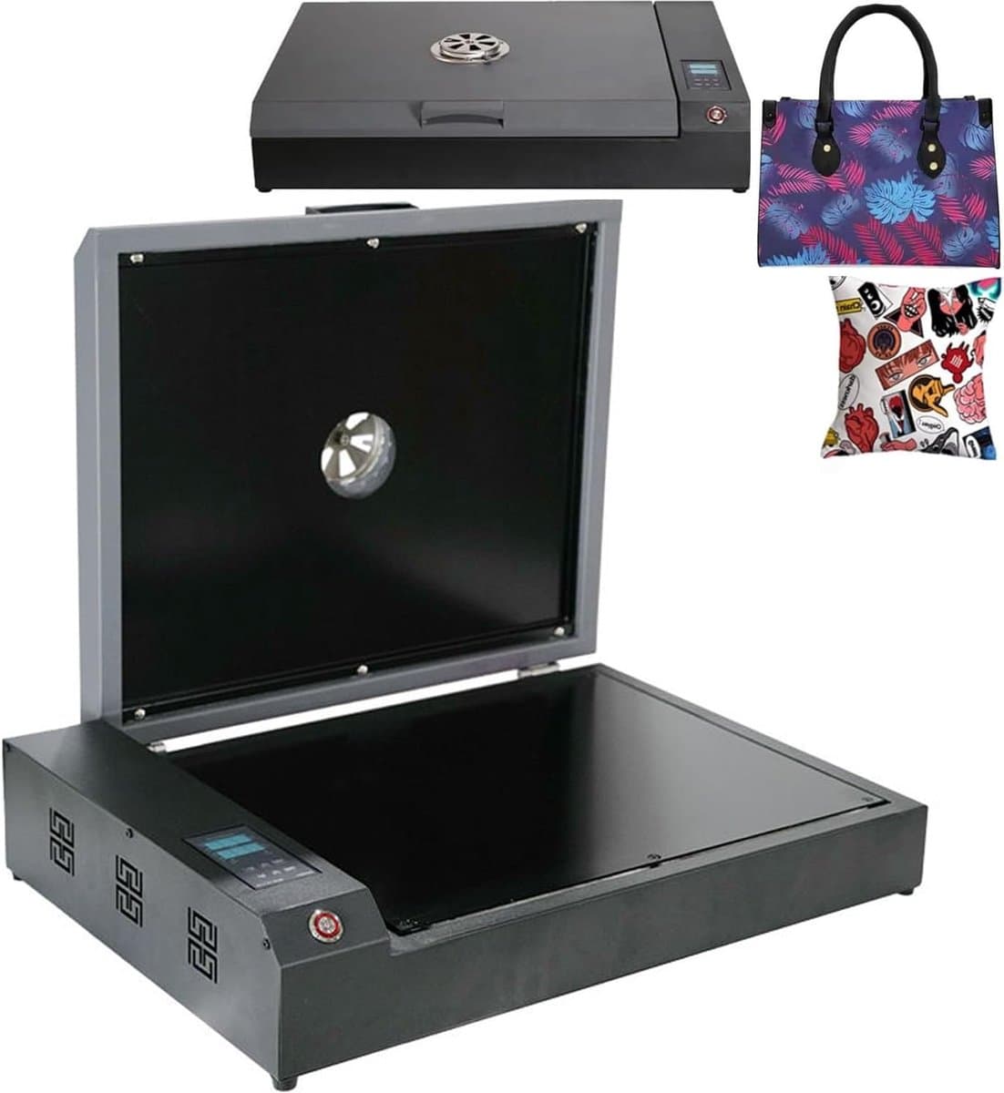 DTF Droogoven - Textiel Printer - Kleding Ontwerpen - Dubbele Verwarming - A3 A4 A5 - Zwart — afbeelding 1
