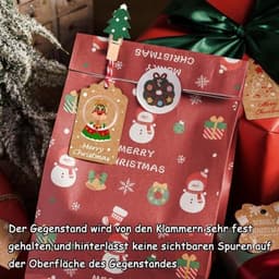 100 stuks houten wasknijpers voor feestdagen, kleine knijpers voor foto's en adventskalender — thumbnail 3