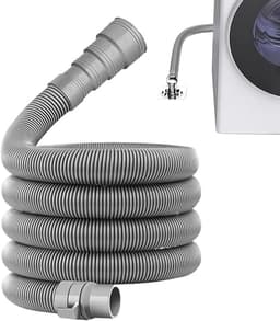 Afvoerslang verleng - Afvoerslang - wasmachineslang - met slangklemmen en afvoerslang verbindingsstuk - Knipbaar - voor wasmachine en vaatwasser - Ø28–42mm - 1 meter — thumbnail 1