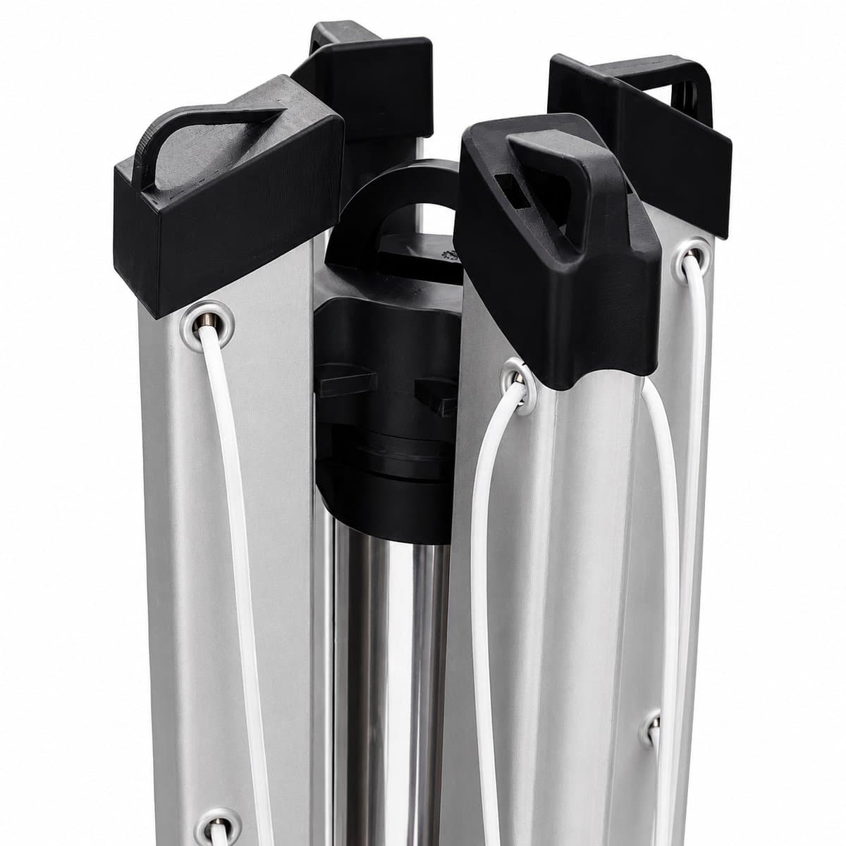 Alvora eindkappen geschikt voor Brabantia Topspin en Lift-O-Matic - 4 stuks - Droogmolenarm beschermkappen met ophanghaak - Zwart — afbeelding 1