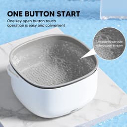 Dailygoods- Wasmachine voor Groenten en Fruit - Levensmiddelreiniger - Ultrasone Technologie - 360 Graden Reiniging - Voedselveilig PP-Materiaal - Grote Opslagcapaciteit - Groentewasmachine — thumbnail 5