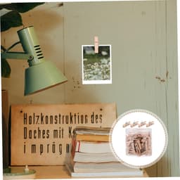 Houten Duimspijker Clips - Decoratieve Punaises - Foto's Bevestigen - Creatieve Vormgeving - 3.5x2cm - Houtkleur — thumbnail 2