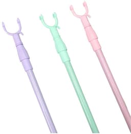 Dailygoods- Kledingvork Telescopisch - Ruimtebesparend - Lichtgewicht - Stevige Kledingsteun - U-vormige Kop - Plastic Materiaal - Kledinghanger — thumbnail 2