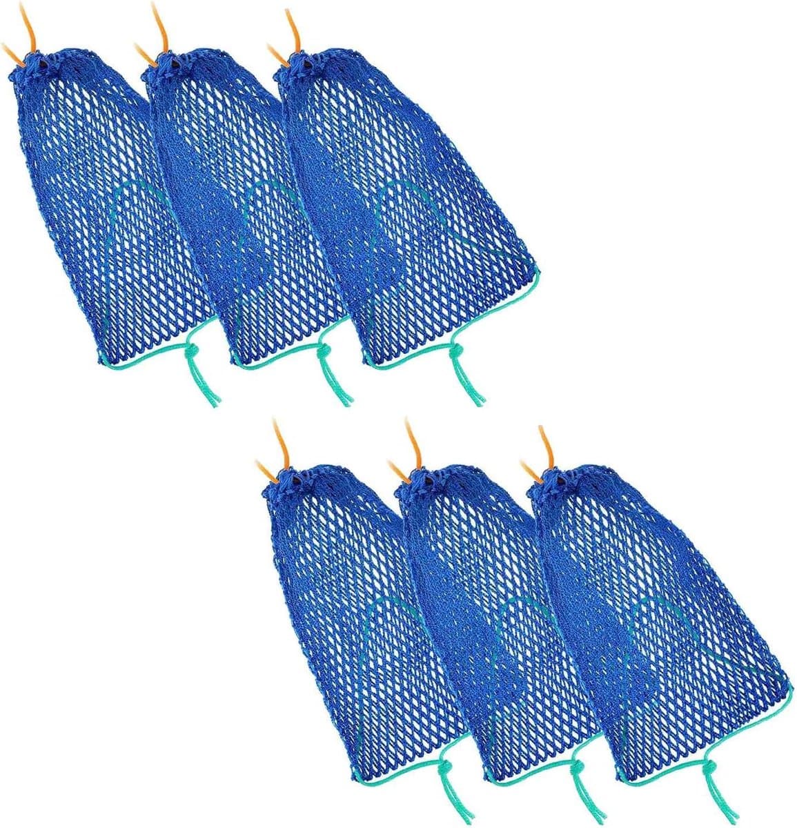 Aaszak Krabval - Visnet Accessoires - Buiten Vissen - Praktisch Ontwerp - 6 Stuks - Blauw — afbeelding 1