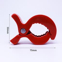 Kleurrijke kinderwagenclips - te gebruiken voor het vastzetten van gaasdoekjes, speelgoed, stoelhoezen en dekens - gemaakt van kunststof - universeel - verpakking van 8 stuks (4 kleuren) — thumbnail 5