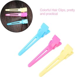 Haarspelden Set - Styling Clips - Haar Verven Knippen - Dubbel Scharnier Ontwerp - 60 Stuks - Kleurrijk — thumbnail 5