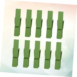 Houten Wasknijpers - Mini Clips - Foto's Ophangen - Natuurlijk Hout - 100 Stuks - Groen — thumbnail 3