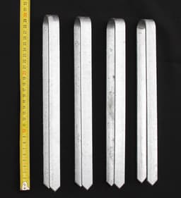 SnelShoppen - Pack van 4 Galvaniseerde Grondankers XL voor Rozenbogen 30 cm Heringe Grondpinnen Bevestigingsset voor Tuin, Spalier en Obelisk — thumbnail 1