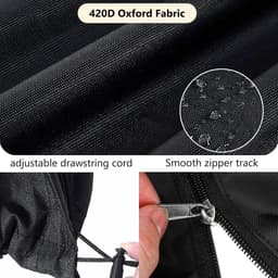 Duurzame Kledingrekhoes met Rits, Scheurbestendig en Weerbestendig, Waterdicht 420D (160 x 15 x 15 cm) voor Bescherming en Opslag van Kleding — thumbnail 2