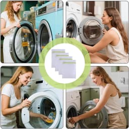 Set van 3 kleine linnen waszakken voor de wasmachine 23 x 30 cm - multifunctionele wasnetten voor delicate kleding - waszakken voor reizen en grote ladingen. — thumbnail 5