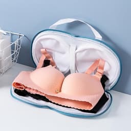 Set van 3 Waszakken - BH Beschermhoezen met Rits voor Wasmachine - Blauwe Delicate Waszakken voor Cupmaat A tot C - Bescherming voor Ondergoed en Lingerie — thumbnail 5