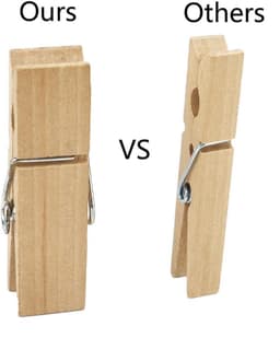 Thijox - 12 Stuks Grote Houten Wasknijpers 7,2 cm - Stevige en Zware Klemmen voor Was, Knutselen, en Decoratie - Natuurlijk Hout - Perfect voor Tuin, — thumbnail 4