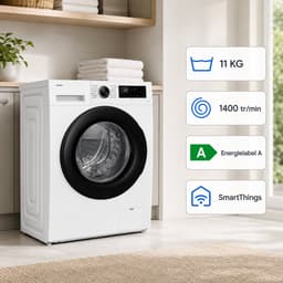 Samsung WW11DG5B25AELE - Wasmachine - 11 kg - A label - Stil en slim - EN Display — thumbnail 1