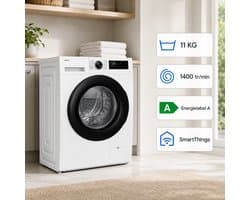 Samsung WW11DG5B25AELE - Wasmachine - 11 kg - A label - Stil en slim - EN Display