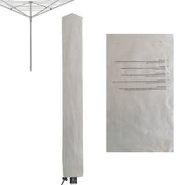 REDOM - Droogrek Hoes 16x16x180 cm – Beschermhoes voor Droogrek en Wasrek – Bescherming tegen Stof en Vuil – Voor Balkon, Tuin en Wasruimte – 600D Oxford Doek – Grijs — thumbnail 1
