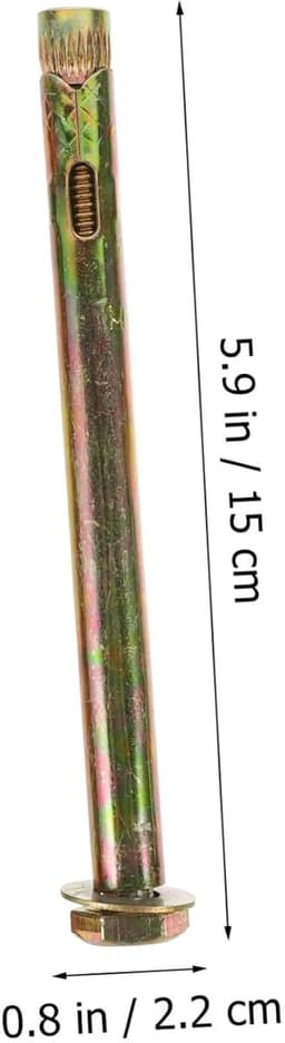 Betonanker Bouten - Insteekbaar Anker - Stevig Bevestigen - Koolstofstaal Materiaal - M12x150mm - Zilver — thumbnail 2