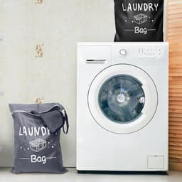 SnelShoppen - 2x Vouwbare Reiswaszakken met Rits - Herbruikbare Waszakken voor Reizen en Thuis - Ideaal voor Schoon en Vies Wasgoed - Compact en Licht — thumbnail 2