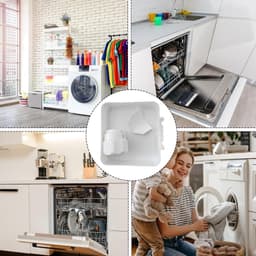 Afvoerbak voor wasmachine - 3 stuks - Wasmachine-afvoerschaal - 12 cm - Lekbak wasmachine - Wateropvang - 3D-geprinte waterdichte bak — thumbnail 4