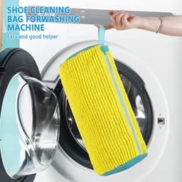 Wasmachine, 1 stuk Waszak Schoenen Borstels, Wasmachine Wasnet Schoenen, Anti-vervorming, Met Ritssluiting, Schoenzak voor Wasmachine en Droger, Blauw — thumbnail 2