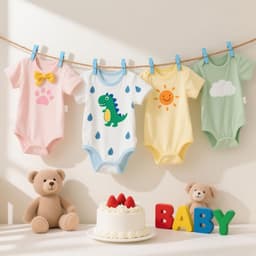 jijAcraft Babyblauwe houten wasknijpers, 3,5 cm: kleine houten knijpers voor foto's, 100 stuks, fotoklemmen met 20 m jute koord om te knutselen, voor verjaardag, bruiloft, kinderkamer — thumbnail 4