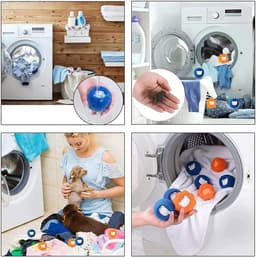 Haarverwijderaar wasmachine 8 stuks - Herbruikbare anti-lintballen - Verwijdert dierenharen en pluizen - ShopVlot — thumbnail 5