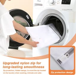 4 pieces laundry nets, laundry bag, laundry bag with zip, large laundry bag to prevent deformation and folding of - ShopVlot — thumbnail 5