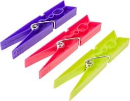 Wasknijpers - Kledingknijpers - Kleding Drogen - Snel Box Systeem - 24 Stuks - Diverse Kleuren — thumbnail 2