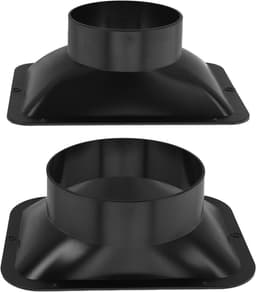 Duct Connector Flens, Vierkant naar Ronde Rechte Kanaalplaat Keuken Hood Ventilatie, Voor Koeling Verwarming Ventilatiesysteem HVAC (150MM) — thumbnail 3