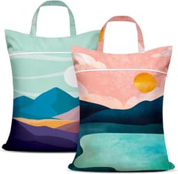 2 Stuks - Waszak - Reiswaszak - Grote Reiswaszakken - Opvouwbare reiswaszak - Waterdicht met handvat - Wetbags voor Op Reis - Grote Waterdichte Waszakken met Rits - Luxe Opvouwbare Droog-Natte Scheidingstassen — thumbnail 1