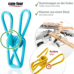 Wasknijpers - duurzame handdoekclips in felle kleuren - strandlakenclips (gekleurde clips - 100 stuks) — thumbnail 5
