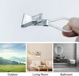 30 stuks handdoekklemmen, keukenhanddoeken, handdoekclips om op te hangen, clips voor handdoeken, washandjes, badsponsjes - lushangerclips voor pannenlappen & theedoeken — thumbnail 2