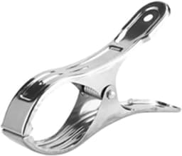Wasknijpers - Kledingklemmen - Kleding Drogen - Roestvrij Staal - 10 Stuks - Zilver — thumbnail 1