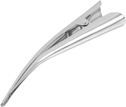 Eendenbek Clips - Krokodillenkrulspelden Haar Kaart - Haar Styling - Met Tanden - 131 cm - Zilver — thumbnail 1