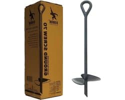 Grondschroef - Grondanker Bodemschroef - Slacklines Spannen - Zonder Bomen - 70 cm - Zwart