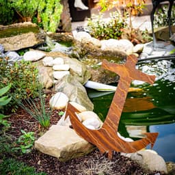 Tuinsteker Anker - Roestdecoratie Tuin - Tuin Decoreren - Cortenstaal met Roestpatina - 52 cm hoog - Roestkleurig — thumbnail 3