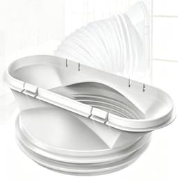 Airco Slang Koppeling - 130 mm Binnen / 150 mm Buiten - Airconditioning Afvoerslangadapter - Afvoerslangkoppeling Universeel - Interface Afvoerslang - Raamadapter - Slangadapter Voor Draagbare Mobiele Airconditioning — thumbnail 1